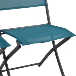 Garten Tischgruppe in Türkis und Schwarz - Ariet (fünfteilig)