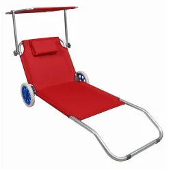 Garten- und Strandliege auf Rollen - Padmas