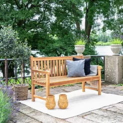 Gartenbank aus Teak Massivholz geölt - Stamfort