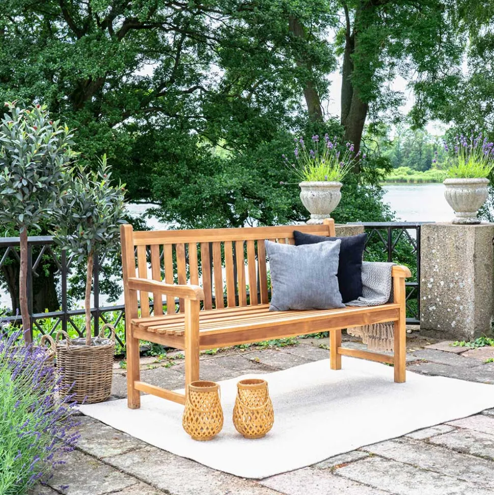 Gartenbank aus Teak Massivholz geölt - Stamfort