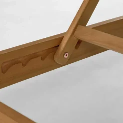 Gartenliege auf Rollen aus Eukalyptusholz - Promo