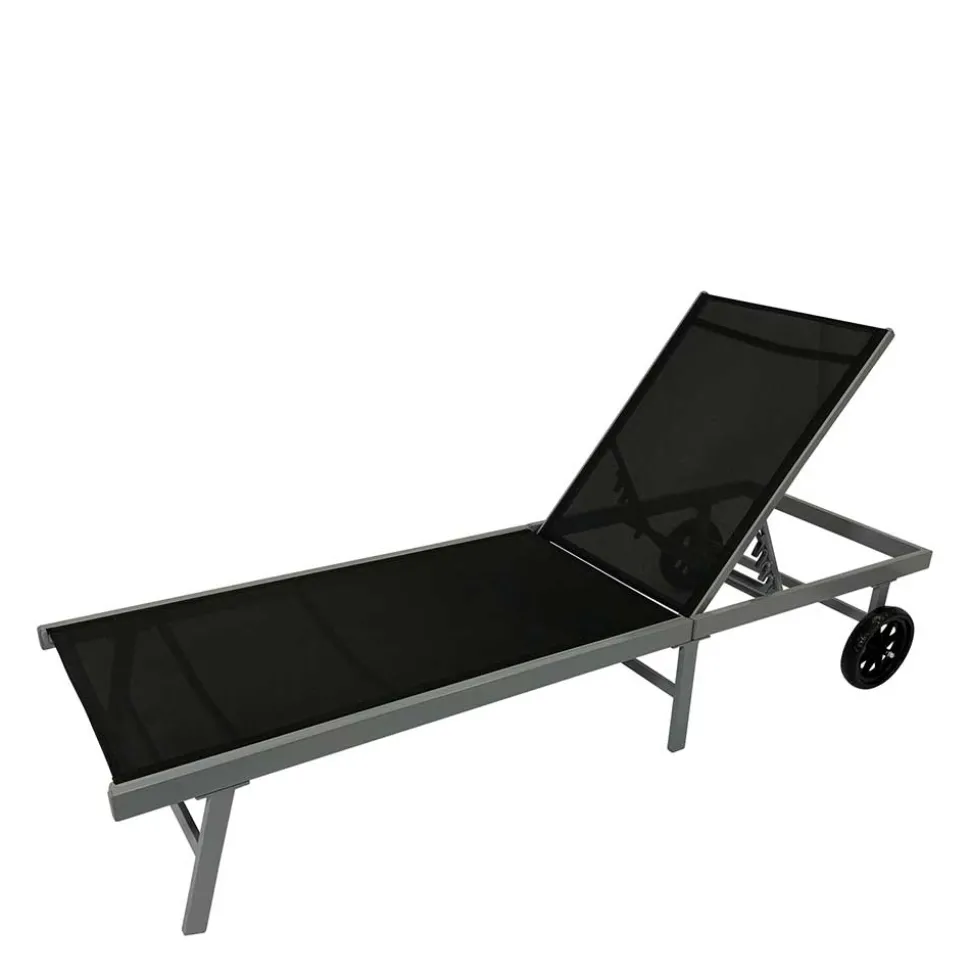 Gartenliege mit Rollen aus Aluminium - Pamlicos