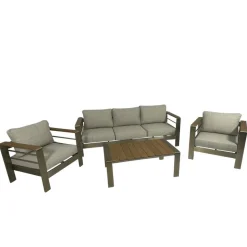 Gartenlounge Kombination aus Aluminium - Sirenna (vierteilig)