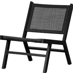 Gartensessel ohne Armlehnen in Schwarz - Saragoza