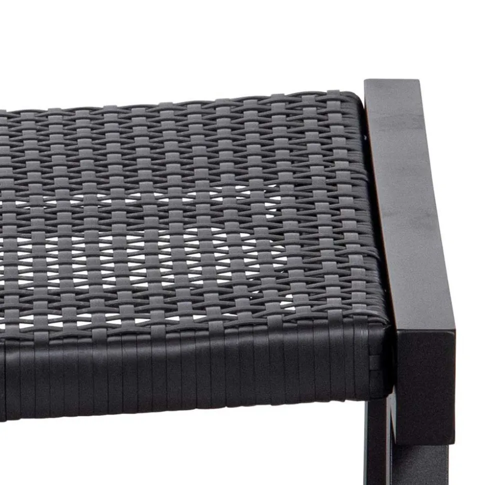 Gartensessel ohne Armlehnen in Schwarz - Saragoza