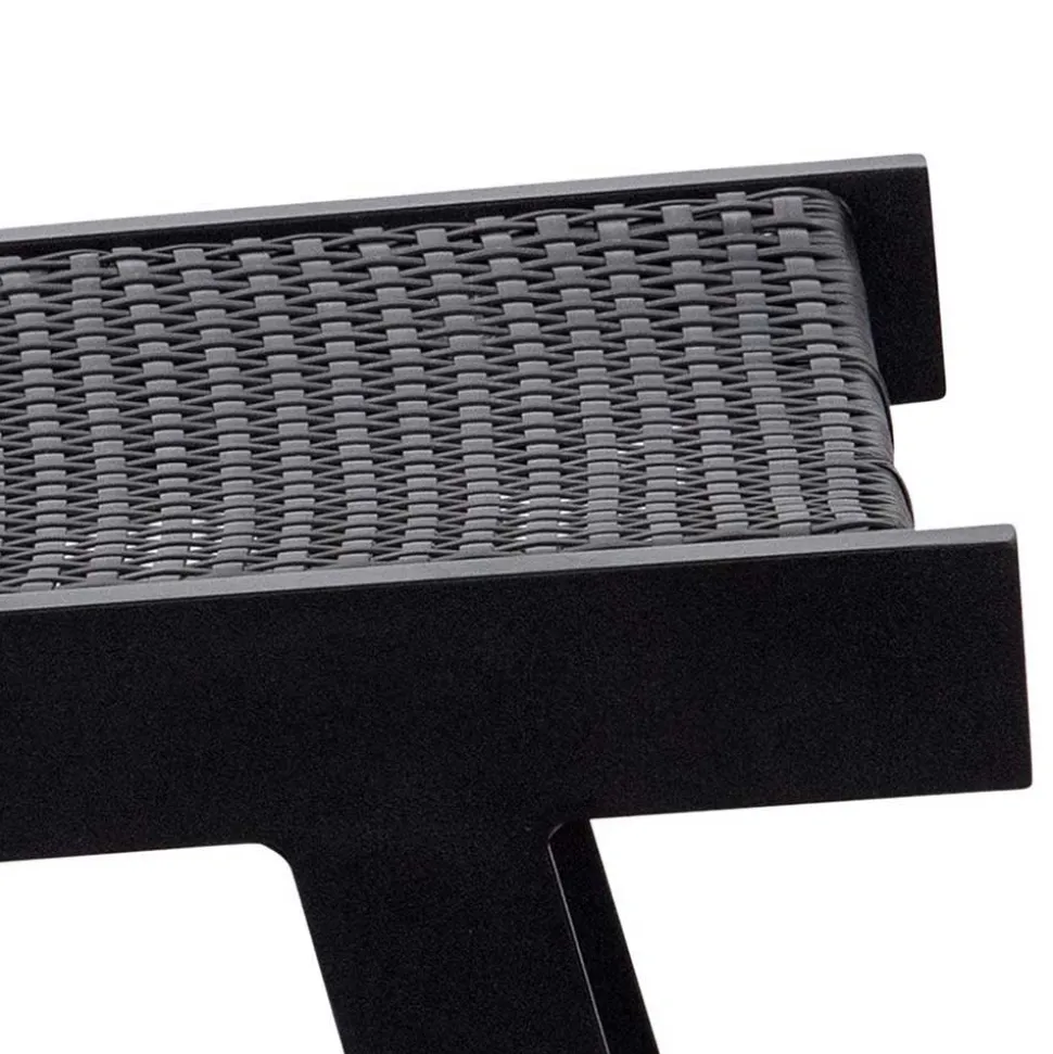 Gartensessel ohne Armlehnen in Schwarz - Saragoza