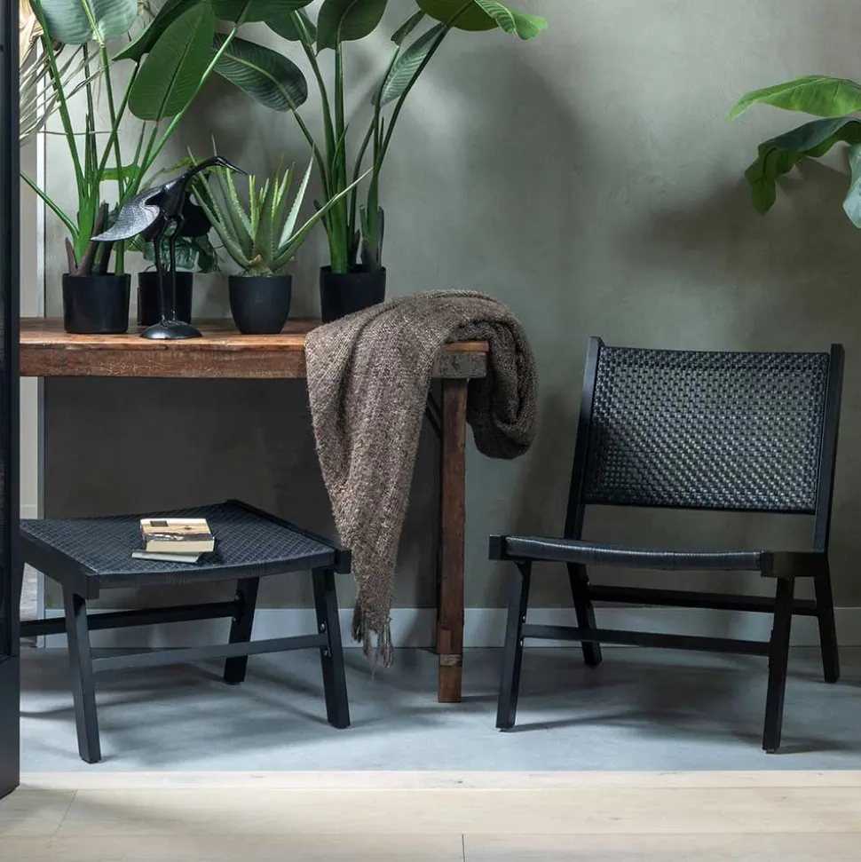 Gartensessel ohne Armlehnen in Schwarz - Saragoza