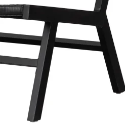 Gartensessel ohne Armlehnen in Schwarz - Saragoza