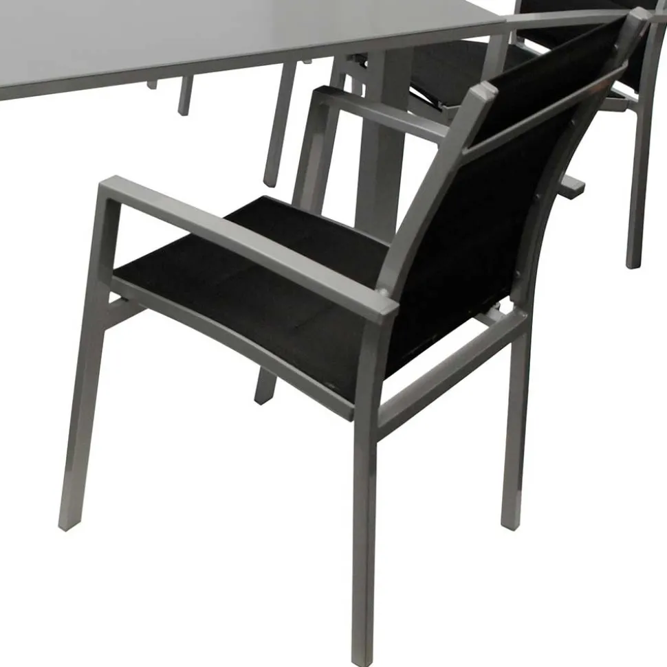 Gartensitzgruppe mit sechs Sitzplätzen - Capo (siebenteilig)