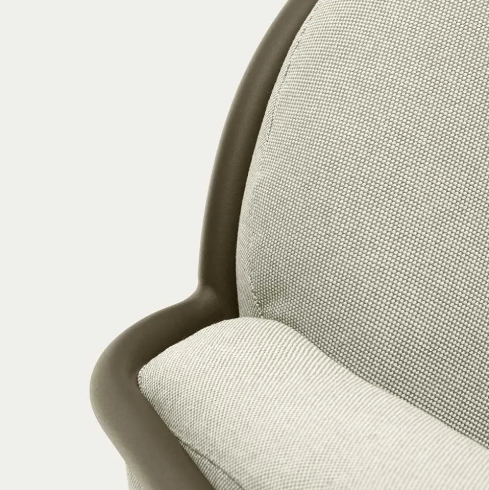 Gartensofa in Graugrün aus Metall - Ocna