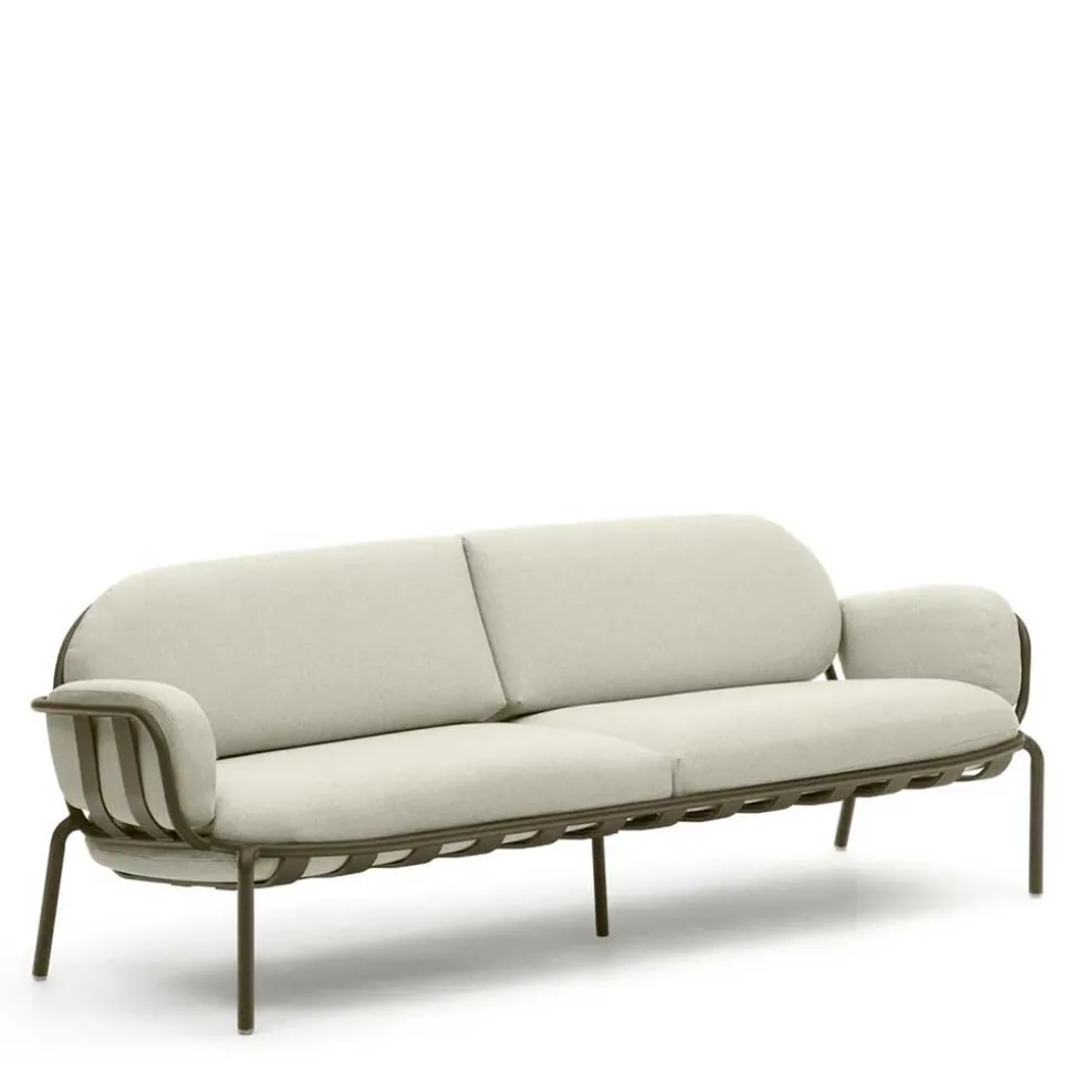 Gartensofa in Graugrün aus Metall - Ocna