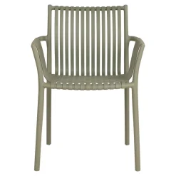 Gartenstühle aus Polypropylen in Graugrün - Ahin (4er Set)