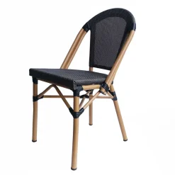 Gartenstühle aus Webstoff Schwarzbraun - Phantom (2er Set)