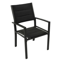 Gartenstühle mit Armlehnen modern - Ginko (2er Set)