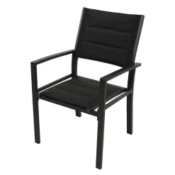 Gartenstühle mit Armlehnen modern - Ginko (2er Set)