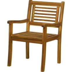 Gartenstuhl mit Armlehnen aus Akazie - Lecco