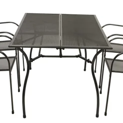 Gartentisch & 4 Armlehnstühle - Grover (fünfteilig)