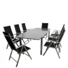 Gartentisch & acht Klappsessel - Olividos (neunteilig)