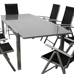 Gartentisch & acht Klappsessel - Olividos (neunteilig)