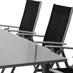 Gartentisch & acht Klappsessel - Olividos (neunteilig)