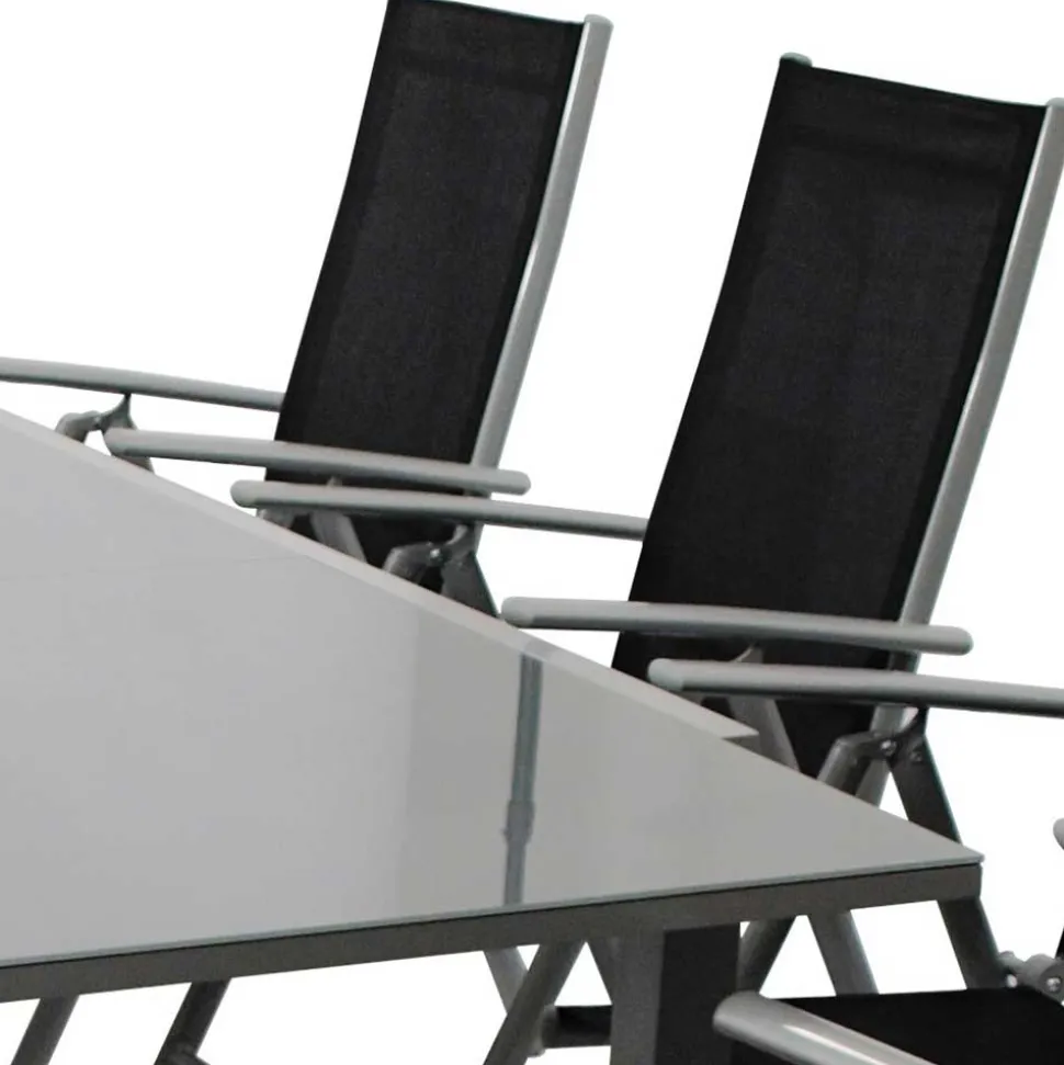 Gartentisch & acht Klappsessel - Olividos (neunteilig)