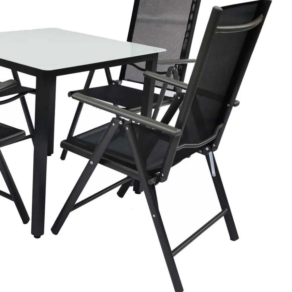 Gartentisch & vier Hochlehner Set - Barreras (fünfteilig)