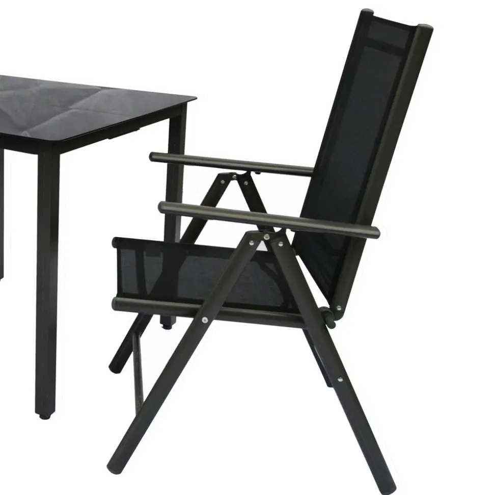 Gartentisch & zwei Stühle Set - Neluna (dreiteilig)