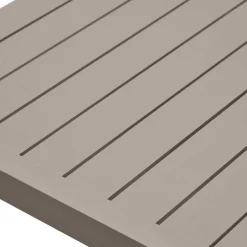 Gartentisch aus Aluminium in Braun - Luvenico