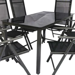 Gartentisch Gruppe in modernem Design - Everest (siebenteilig)