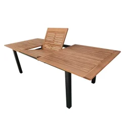 Gartentisch mit Butterflyauszug aus Akazie - Iwalian