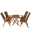 Gartentischgruppe Vrony aus Akazie Massivholz (fünfteilig)