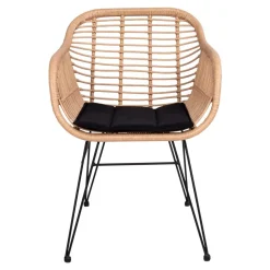 Geflecht Stühle in Beige Rattan - Ambo (2er Set)