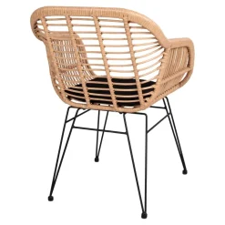 Geflecht Stühle in Beige Rattan - Ambo (2er Set)