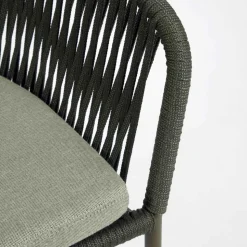 Geflecht Stühle in Dunkelgrün - Zenuvra (4er Set)