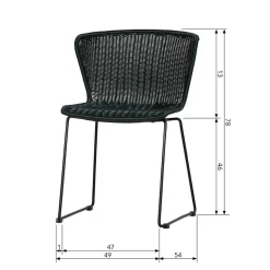 Geflechtstühle aus Kunstrattan - Spiaggi (2er Set)