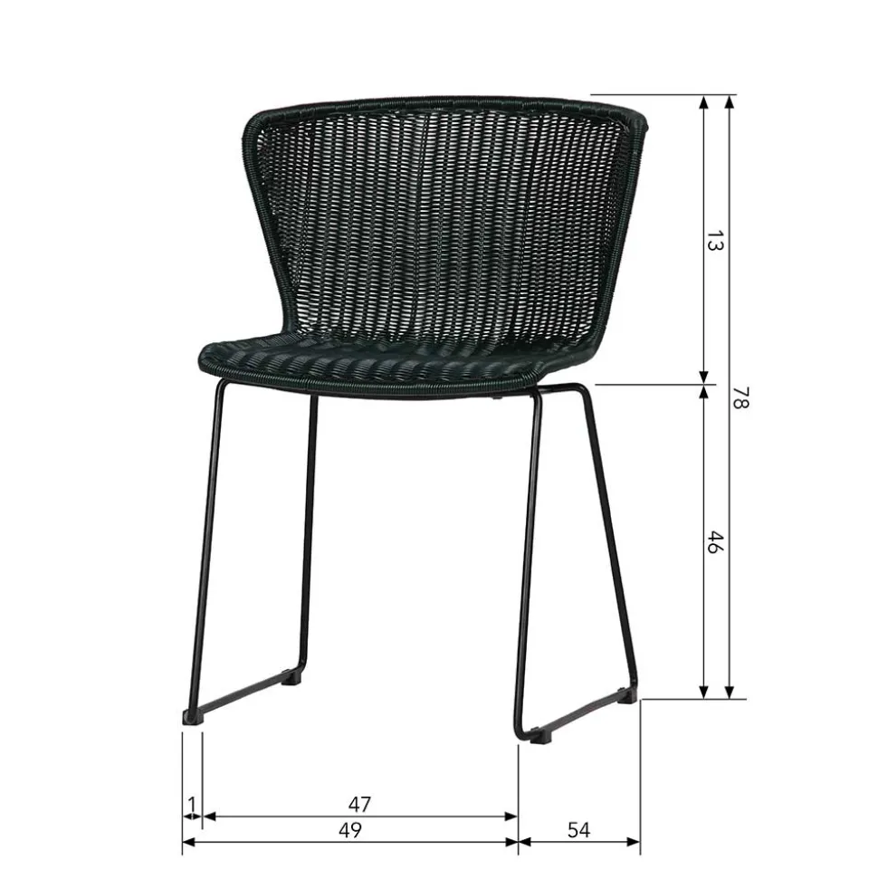 Geflechtstühle aus Kunstrattan - Spiaggi (2er Set)