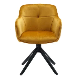 Gelber Armlehnenstuhl mit Drehgestell - Bellatrix