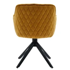 Gelber Armlehnenstuhl mit Drehgestell - Bellatrix