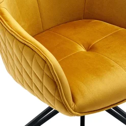 Gelber Armlehnenstuhl mit Drehgestell - Bellatrix