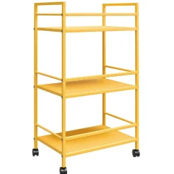 Gelber Servierwagen mit drei Etagen - Leviada