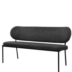 Gepolsterte Esstischbank in Dunkelgrau - Julisk