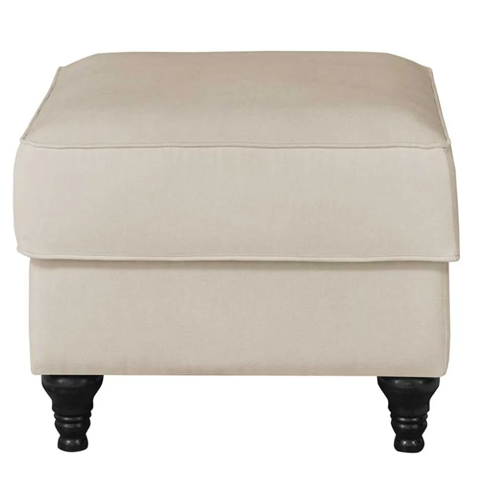 Gepolsterter Hocker im Vintage Landhaus Look - Merandes