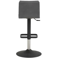 Gepolsterter Tresenstuhl in Dunkelgrau - Teromaso