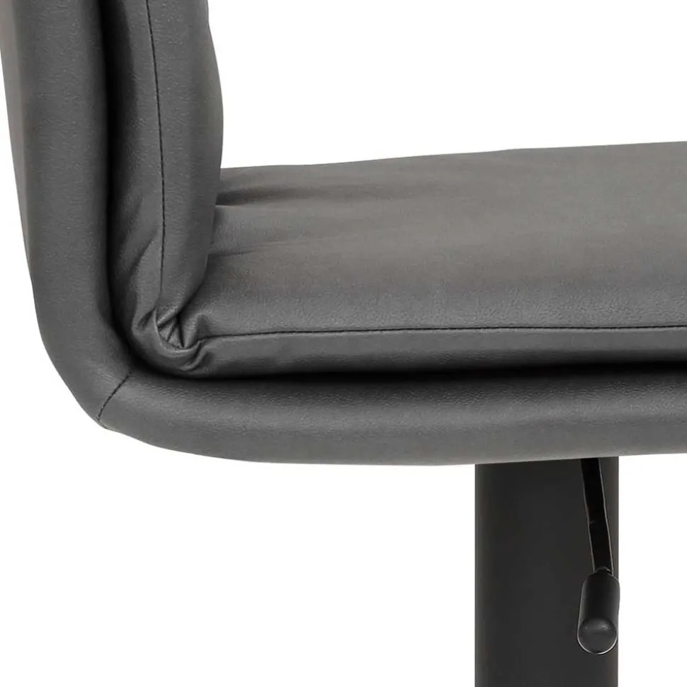 Gepolsterter Tresenstuhl in Dunkelgrau - Teromaso