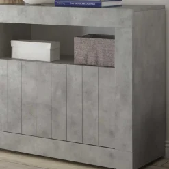 Geradlinige Kommode in Beton Nachbildung - Korlin