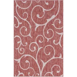 Gewebter Teppich aus PP mit Ornament Motiv - Rick