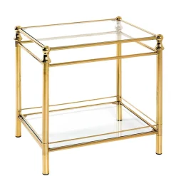 Glas Beistelltisch in Quadratisch oder rechteckig - Corao