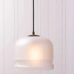 Glas Hängelampen in Off-White - Norklin (2er Set)