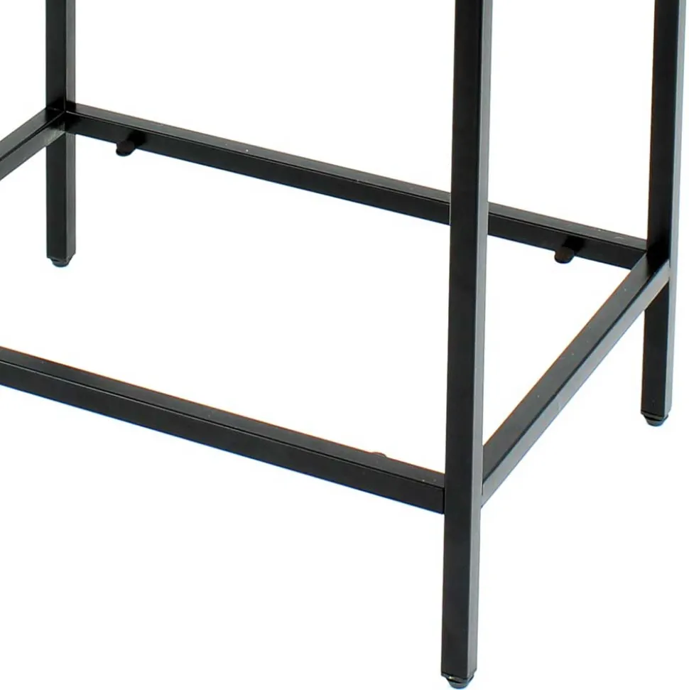 Glas Regal mit Metallrahmen - Elegatos