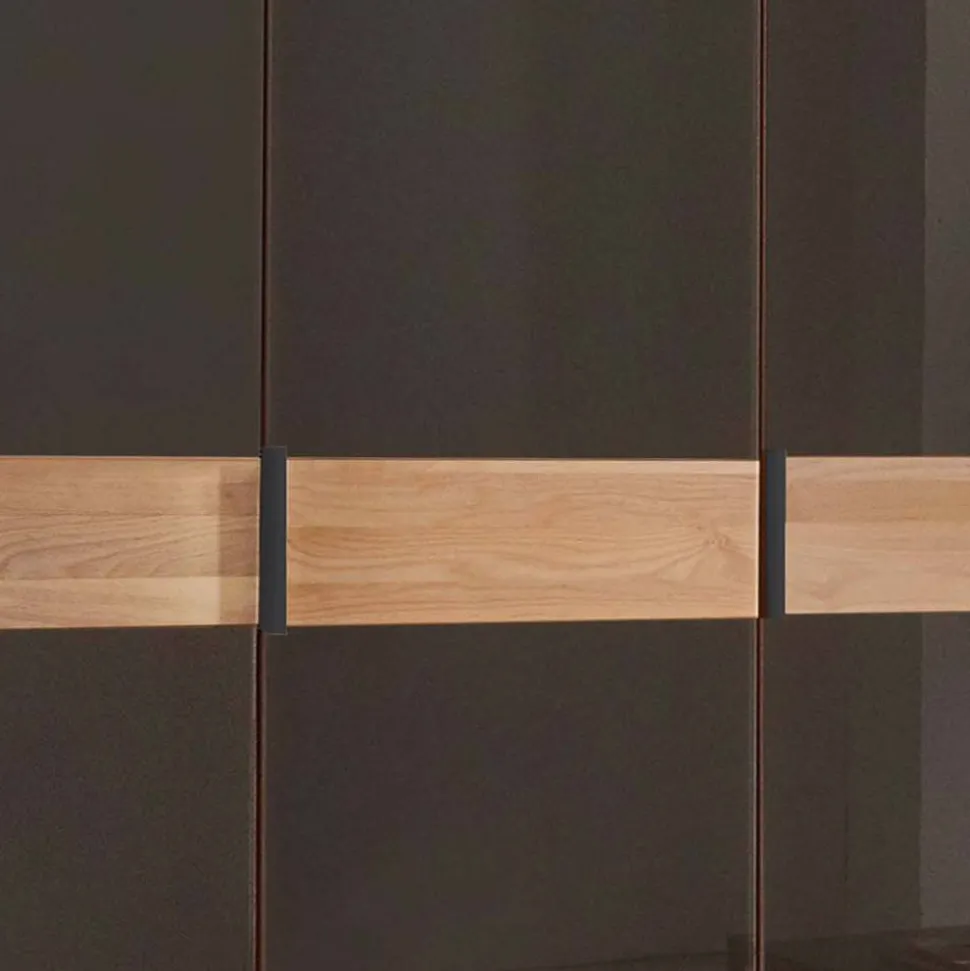 Glasfront-Kleiderschrank mit fünf Türen - Hung